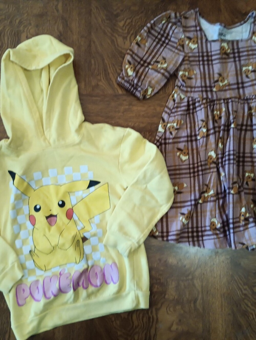 Pokemon Pikachu Hoodie And Eevie Dress Size 7/8